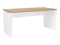 Bureau YES ! - 120 cm - Pieds métal fixes - Merisier