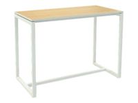 Table haute EASYDESK - L114 x P75 x H110 cm - plateau hêtre