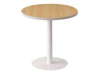 Table ronde EASYDESK - diamètre 60 x H60 cm - plateau hêtre