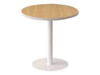 Table ronde EASYDESK - diamètre 80 x H60 cm - plateau hêtre