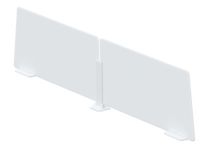 Lot de 2 écrans de séparation en polystyrène - H35 x L80 cm - blanc