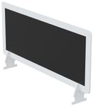 Écran de séparation en polystyrène - H33 x L60 cm - noir