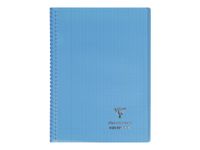 Clairefontaine Koverbook - Cahier à spirale polypro - A4 (21x29,7 cm) - 160 pages - grands carreaux (Seyes) - disponible dans différentes couleurs