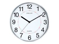 Unilux - Horloge Aria - mécanisme quartz - 28,5 cm - gris métal