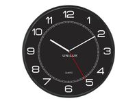 Unilux - Horloge Mega - mécanisme quartz - 57,5 cm - noir