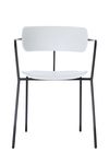 Chaise BISTRO - avec accoudoirs - blanc