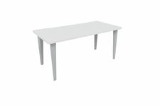 Bureau EVIDENCE - 180 cm - Pieds aluminium - Plateau blanc