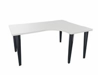 Vinco Evidence - Mesa - 90° right angled - blanco, RAL 9010 - gris grafito, RAL 7016 base