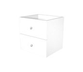 Jeu de 2 tiroirs pour bibliothèque MAXICOLOR - blanc