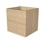 Jeu de 2 tiroirs pour bibliothèque MAXICOLOR - imitation chêne clair