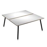 Artarredi Leonardo - Escritorio - rectangular - blanco - negro mate base