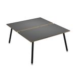 Artarredi Leonardo - Escritorio - rectangular - antracita - negro mate base