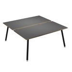 Artarredi Leonardo - Escritorio - rectangular - antracita - negro mate base