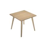 Bureau LEONARDO - 80 cm - Pieds bois - Chêne