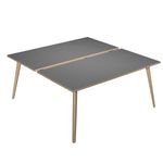 Artarredi Leonardo - Escritorio - rectangular - antracita - negro mate base