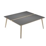 Artarredi Leonardo - Escritorio - rectangular - antracita - negro mate base