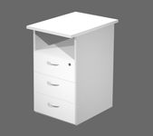 Artarredi Presto - Pedestal - 3 cajones - melamina - blanco