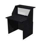 Banque d'accueil module haut MUSA - L80 cm - Frêne noir/blanc
