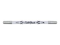 Online Calli.Brush - Stylo pinceau à double embout - argent