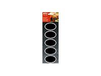 Apli Agipa - 10 Étiquettes ardoise ovales - 65 x 41 mm