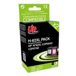 Cartouche compatible HP 62XL - pack de 2 - noir, cyan, magenta, jaune - Uprint