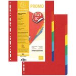 Exacompta - Lot de 2 intercalaires 6 positions - A4 - carte marbrée