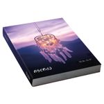 Agenda scolaire journalier 12 x 17 cm - couverture souple - motif ethnique