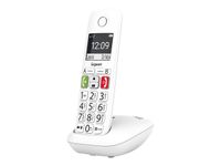 Gigaset E290 - téléphone sans fil à grosse touche - blanc