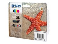 Epson 603XL Etoile de mer - pack de 4 - noir, cyan, magenta, jaune - cartouche d'encre originale