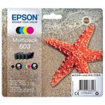 Epson 603 Etoile de mer - pack de 4 - noir, cyan, magenta, jaune - cartouche d'encre originale