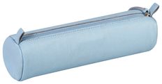 Clairefontaine - Trousse ronde - cuir teinté - bleu ciel