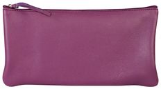 Clairefontaine - Trousse plate - cuir teinté - violet