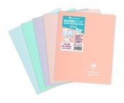 Clairefontaine Koverbook Blush - Cahier polypro 17 x 22 cm - 96 pages - grands carreaux (Seyes) - disponible dans différentes couleurs pastels