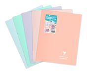 Clairefontaine Koverbook Blush - Cahier polypro 24 x 32 cm - 96 pages - grands carreaux (Seyes) - disponible dans différentes couleurs pastels