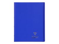 Clairefontaine Koverbook - Cahier polypro 24 x 32 cm - 96 pages - petits carreaux (5x5 mm) - bleu marine