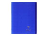 Clairefontaine Koverbook - Cahier polypro 24 x 32 cm - 48 pages - grands carreaux (Seyes) - bleu marine
