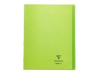 Clairefontaine Koverbook - Cahier polypro 24 x 32 cm - 48 pages - petits carreaux (5x5 mm) - vert