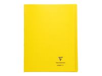 Clairefontaine Koverbook - Cahier polypro 24 x 32 cm - 48 pages - petits carreaux (5x5 mm) - jaune