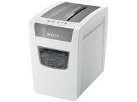 Leitz IQ Slim Home Office P4 - destructeur de documents coupe croisée - 10 feuilles - Corbeille 23 litres