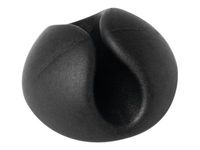 DURABLE CAVOLINE CLIP 1 - boite de 6 clips adhésif pour 1 câble jusqu'à 5mm de diamètre - graphite