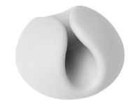 DURABLE CAVOLINE CLIP 1 - boite de 6 clips adhésif pour 1 câble jusqu'à 5mm de diamètre - gris