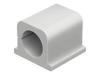 DURABLE CAVOLINE CLIP PRO 1 - boite de 4 clips adhésif pour 2 câbles - 14mm de diamètre - gris