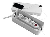 DURABLE CAVOLINE BOX L - boîtier range câbles - l406 x H139 x P156 mm - gris