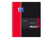 Oxford Etudiants - Cahier Multinotes A4+ (24 x 29,7 cm) - 160 pages - petits carreaux (5x5 mm) - avec 3 intercalaires repositionnables