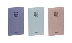 Agenda de poche Raw 16 mois - 1 semaine sur 2 pages - 9 x 16 cm - 3 couleurs disponibles - Brepols