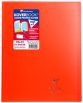 Clairefontaine Koverbook - Cahier polypro 24 x 32 cm - 48 pages - grands carreaux (Seyes) - rouge