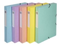Exacompta Aquarel - Boîte de classement en carte lustrée - dos 40 mm - disponible dans différentes couleurs