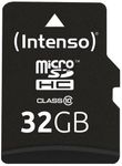 Intenso - carte mémoire 32 Go - Class 10 - micro SDHC