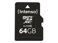Intenso - carte mémoire 64 Go - Class 10 - micro SDXC