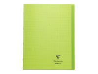 Clairefontaine Koverbook - Cahier polypro 24 x 32 cm - 96 pages - petits carreaux (5x5 mm) - vert